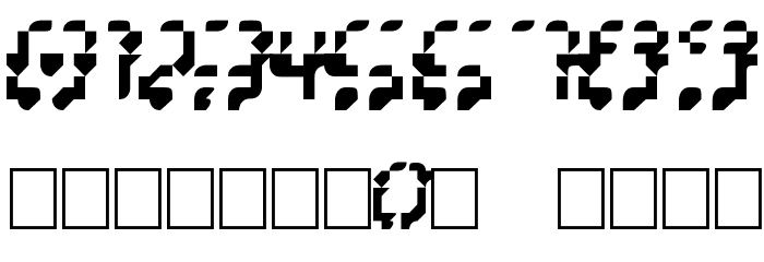BilligHora Font OTHER CHARS