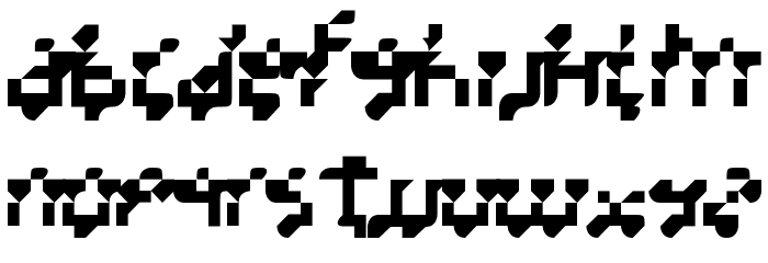 BilligHora Font LOWERCASE