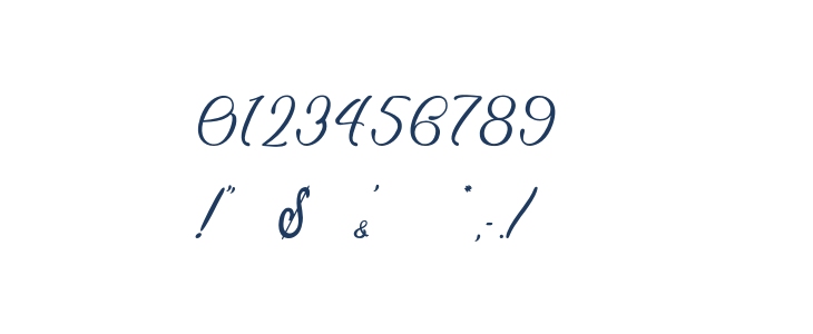 Billion Calligraphy - Personal Use Other Characters