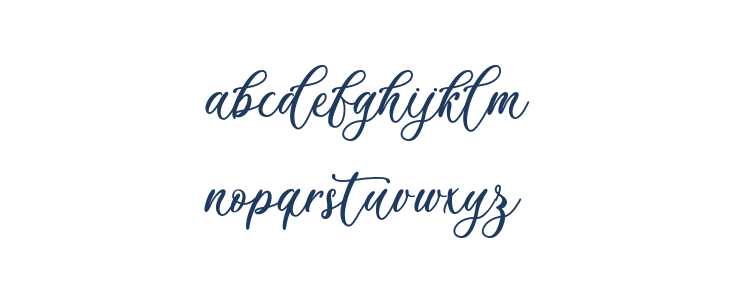 Billion Calligraphy - Personal Use Lowercase