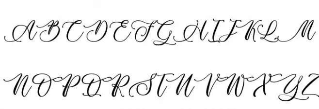 Billion Calligraphy - Personal Use 字体 大写