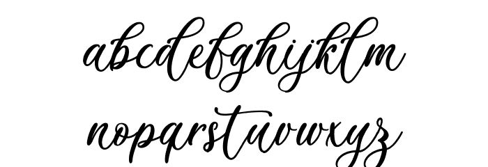 Billion Calligraphy - Personal Use Font LOWERCASE