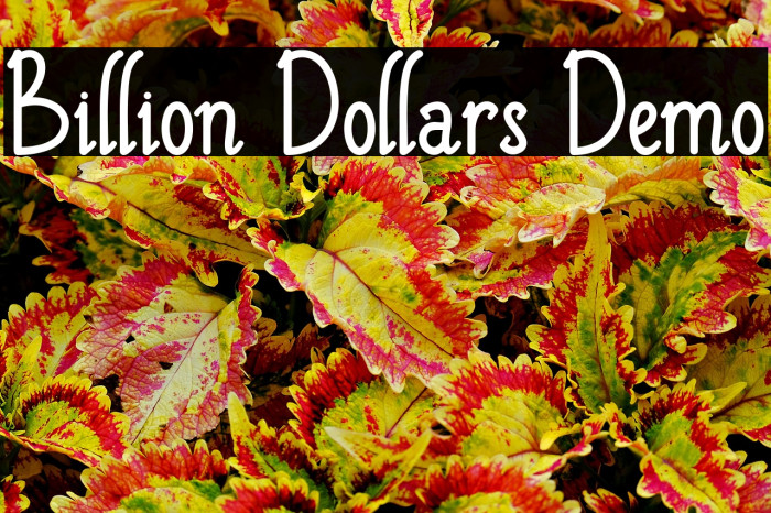 Billion Dollars Demo Example 2