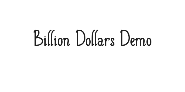 Billion Dollars Demo Logo