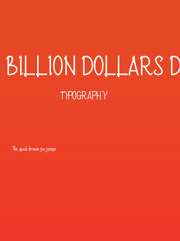 Billion Dollars Demo Poster