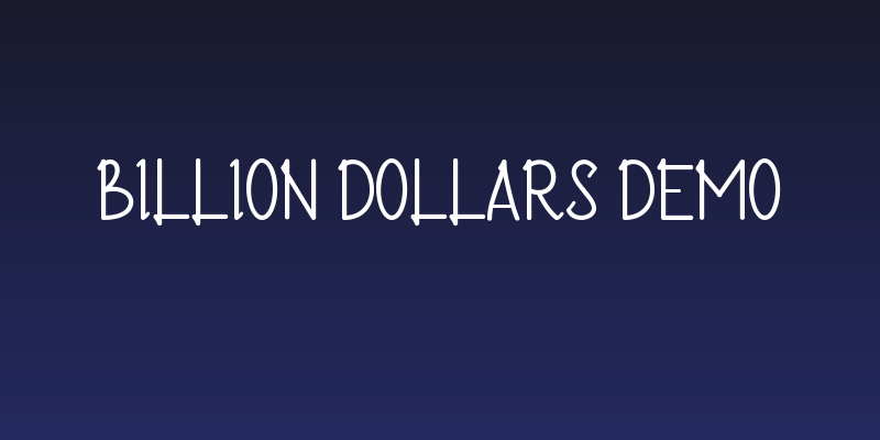 Billion Dollars Demo Social Header