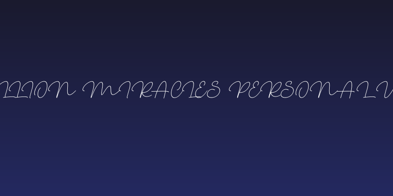 Billion Miracles personal use Social Header