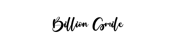 Billion Smile  免费字体下载