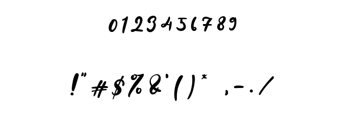 Billion Smile Font OTHER CHARS