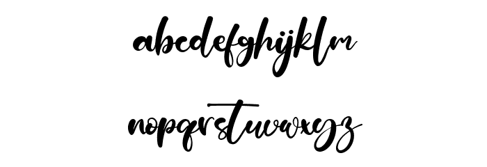Billion Smile Font LOWERCASE