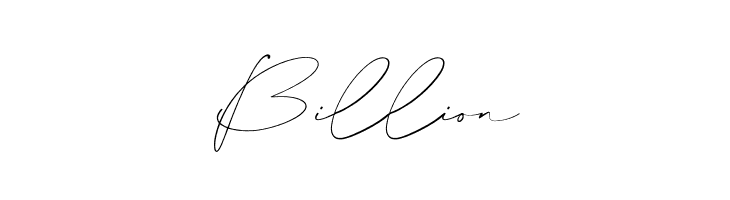 Billion  font caratteri gratis