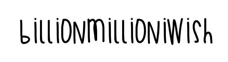 BillionMillionIWish  Скачать бесплатные шрифты
