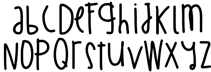 BillionMillionIWish Font LOWERCASE