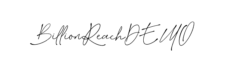 BillionReachDEMO  Descarca Fonturi Gratis