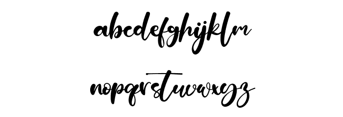 BillionSmile Font LOWERCASE