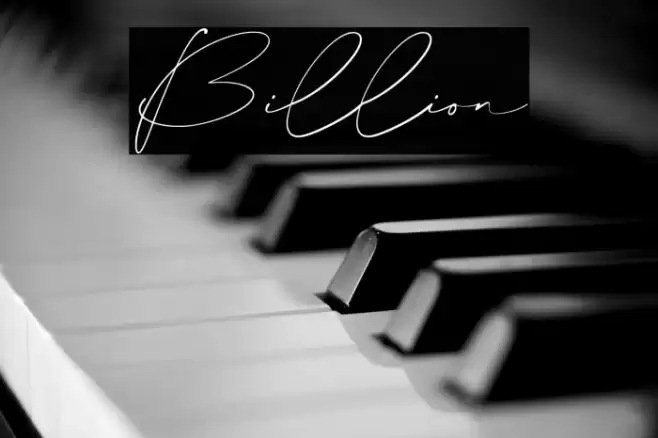 Billion Font examples