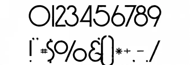 Billionaire Medium Grunge Font OTHER CHARS