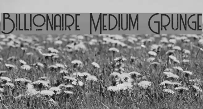 Billionaire Medium Grunge Font examples
