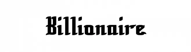Billionaire  免费字体下载