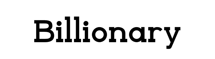 Billionary  Frei Schriftart Herunterladen