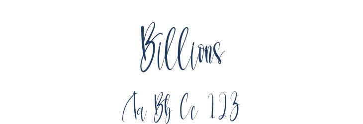Billions Font Preview
