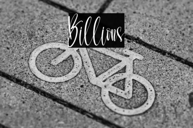 Billions फ़ॉन्ट examples