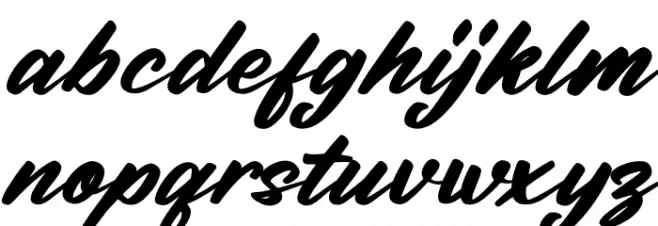 Billionstar Italic Fuentes MINÚSCULAS