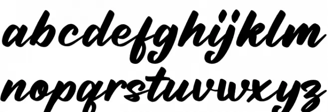 Billionstar Schriftart Kleinbuchstaben