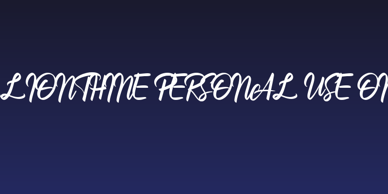 Billionthine Personal Use Only Social Header