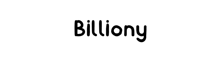 Billiony  フリーフォントのダウンロード