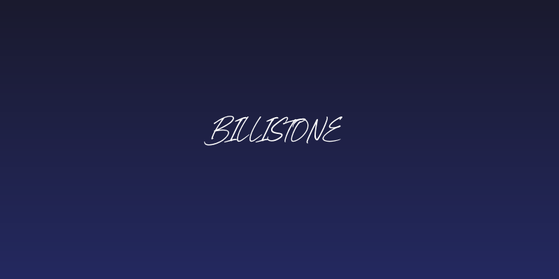 Billistone Social Header