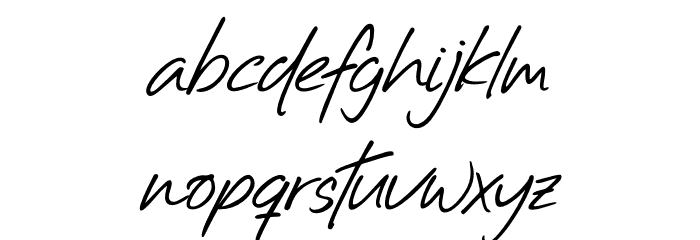 Billistone Font LOWERCASE