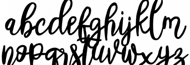 Billmate फ़ॉन्ट लोअरकेस