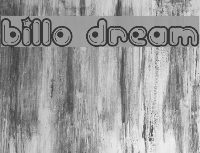 Billo Dream Font examples