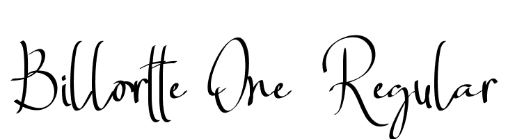 Billortte One_Regular Font
