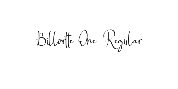 Billortte One_Regular Logo