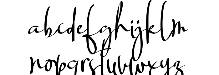 Billortte One_Regular Font LOWERCASE