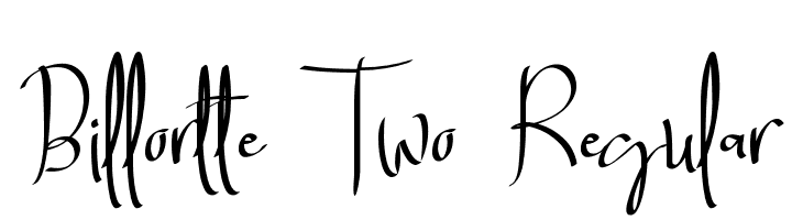 Billortte Two_Regular  Frei Schriftart Herunterladen