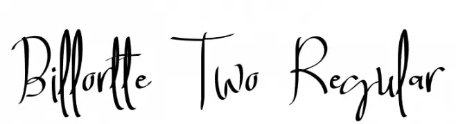 Billortte Two_Regular 