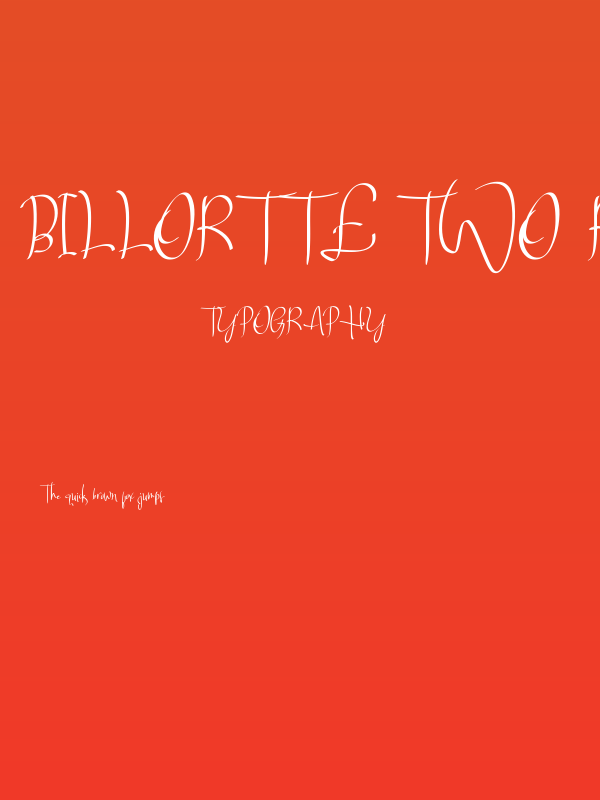 Billortte Two_Regular Poster