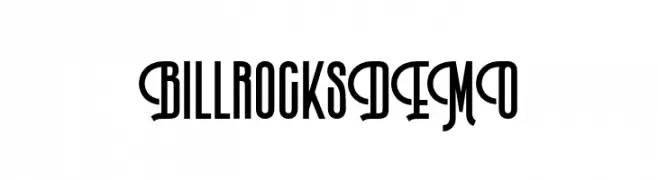 BillrocksDEMO  les polices de caractères gratuit tlcharger