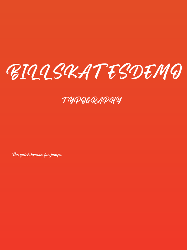 BillskatesDEMO Poster