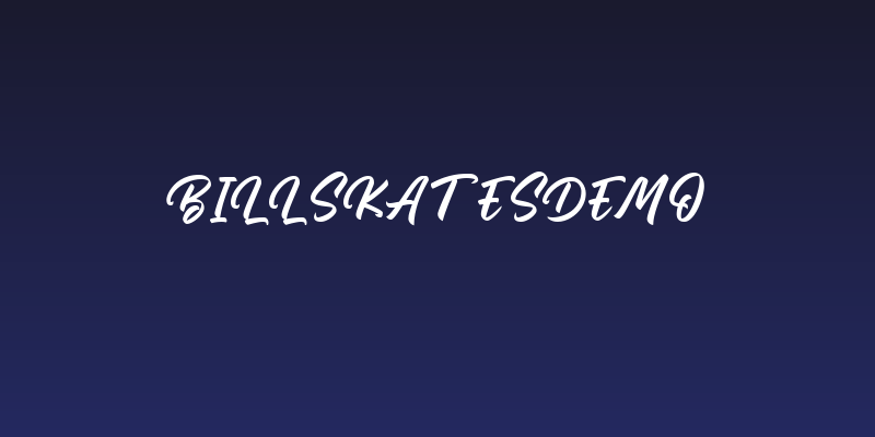 BillskatesDEMO Social Header