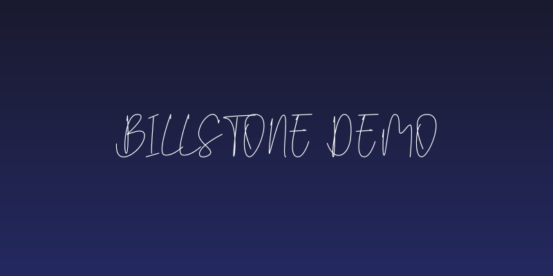 Billstone Demo Social Header
