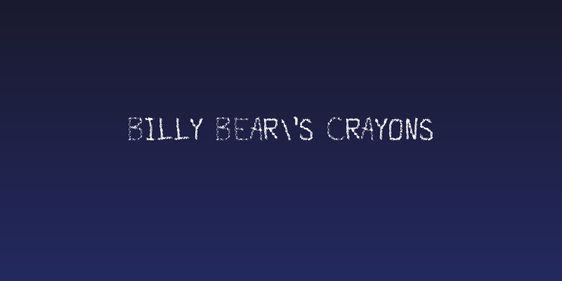 Billy Bear's Crayons Social Header