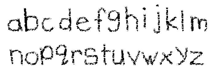 Billy Bear's Crayons Font LOWERCASE