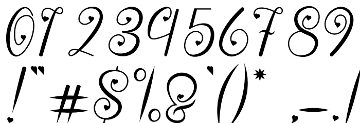 Billy Bella Font OTHER CHARS