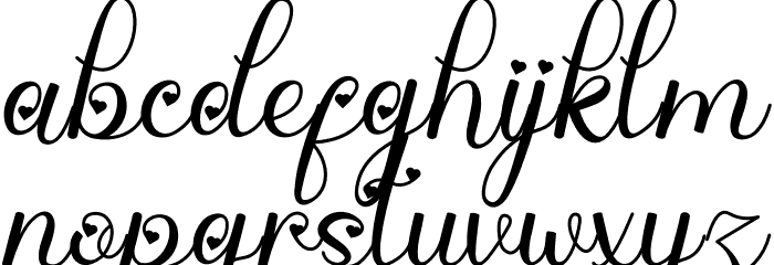 Billy Bella Font LOWERCASE