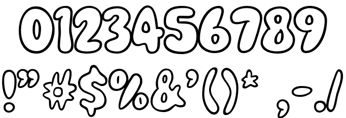 Billy Bounce Font OTHER CHARS