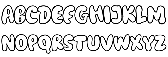 Billy Bounce Font UPPERCASE